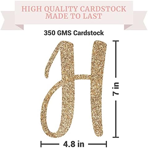 Pre-Strung Happy Anniversary Banner - Gold Glitter Wedding Decor