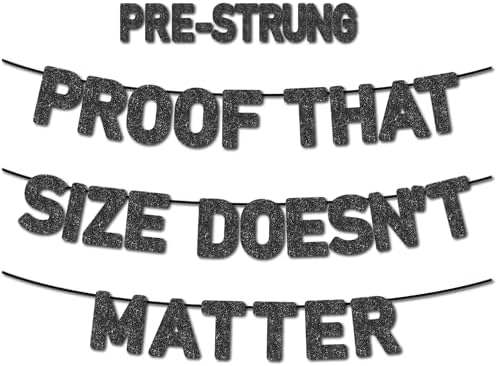 Pre-Strung Bachelor Party Banner with Black Glitter Paper