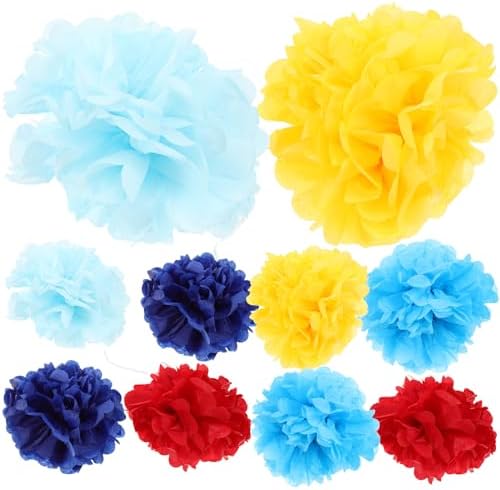 LUOZZY 10Pcs Tissue Pom Poms Decorations