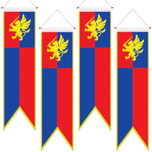 Oudain Medieval Fantasy 4 Ft Pull Down Banner Set