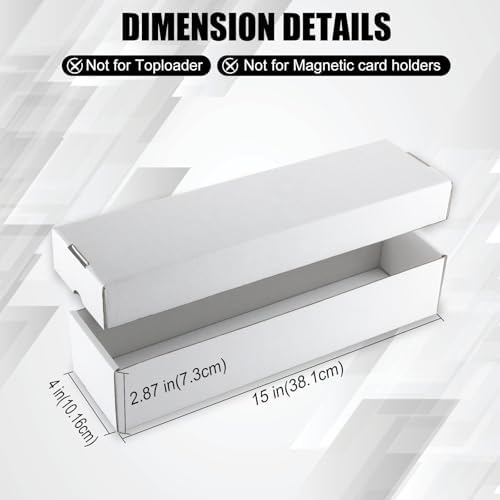 6 Pack Trading Card Storage Box with Lid 1200 Count
