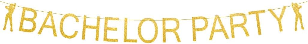 Brosash Bachelor Party Banner - Gold Stripper Sendoff Sign