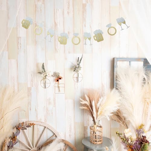 Glitter Gold Silver Brewery Diamond Rings Banner