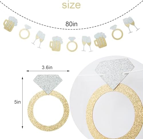 Glitter Gold Silver Brewery Diamond Rings Banner