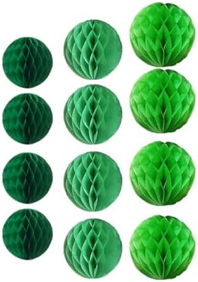 12pcs Tissue Paper Honeycomb Balls Decor Kit