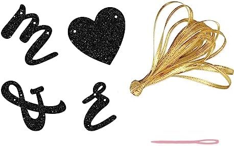 Maicaiffe Black Glitter Gay Couple Banners