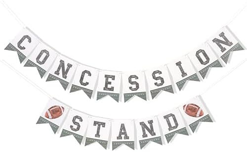 Football Concession Stand Banner for Party Decor