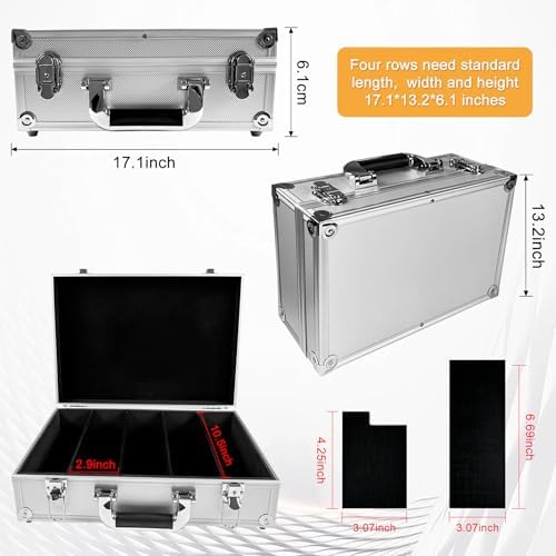 Large Capacity Card Storage Box with Detachable Partitions