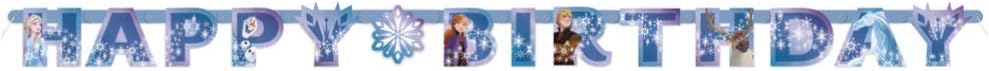 Frozen 2 Kids Birthday Decor Kit with Happy Birthday Banner