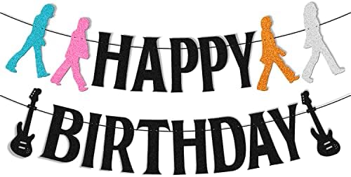 50s Rock Roll Birthday Banner Garland Decor