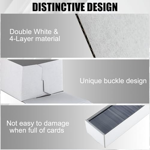 6 Pack Trading Card Storage Box with Lid 1200 Count