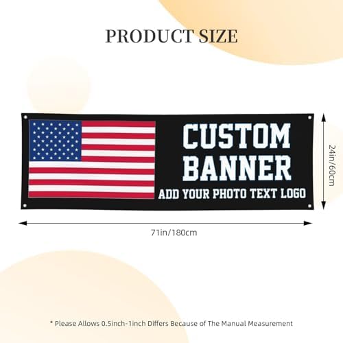 Custom 6x2 Ft Banner With Photo Text Logo