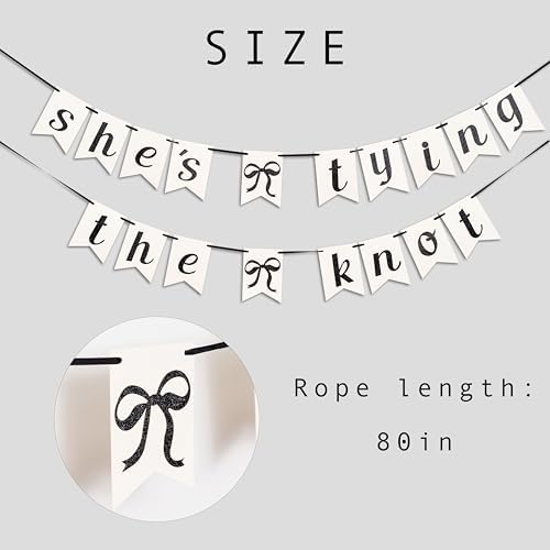 Shes Tying The Knot Banner Bridal Shower Decoration