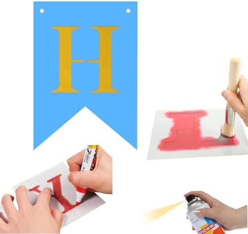 24pcs Rainbow Blank Banner Kit for Custom Decorations