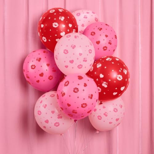 Xo Fetti Party Red Pink Love Latex Balloons 24pk 12