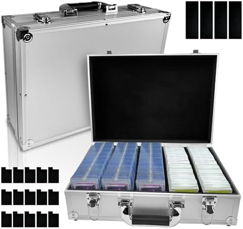 Large Capacity Card Storage Box with Detachable Partitions
