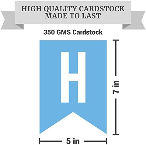 Pre-strung Happy Birthday Banner Blue