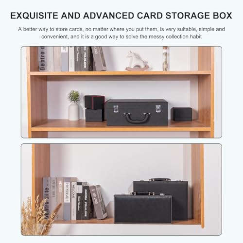 Leather Closure Card Storage Box for 3300 Trading Cards