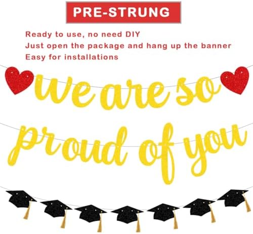 We Are So Proud of You Graduation Banner