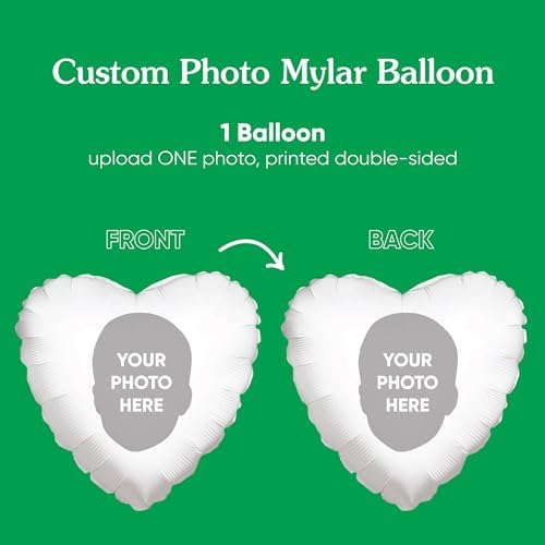 Personalized Fun Face Heart Balloon Custom Birthday Decor