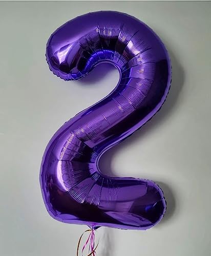 LHOAVWE 16th Birthday Purple Foil Balloons 40 Inch Set