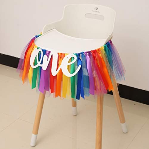 WAOUH Rainbow Birthday Banner - Highchair Decoration