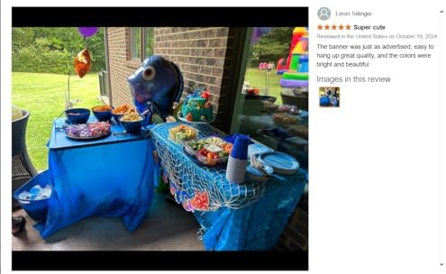 Finding Nemo Two Banner - Ocean Theme Party Decorations