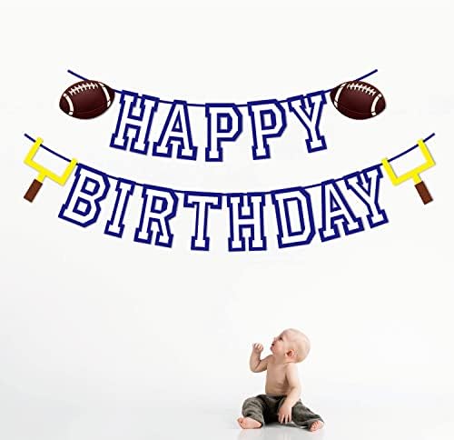 Football Birthday Banner Set with Flags and Bunting