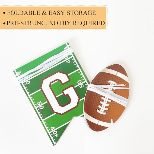 Uniwish Football Party Decorations Banner Garland