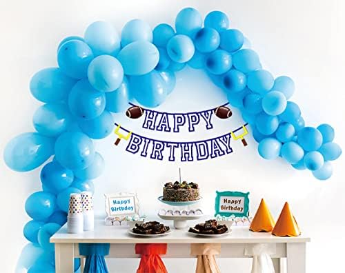Football Birthday Banner Set with Flags and Bunting