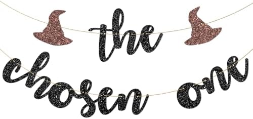 Wizard Theme 1st Birthday Banner with Glitter