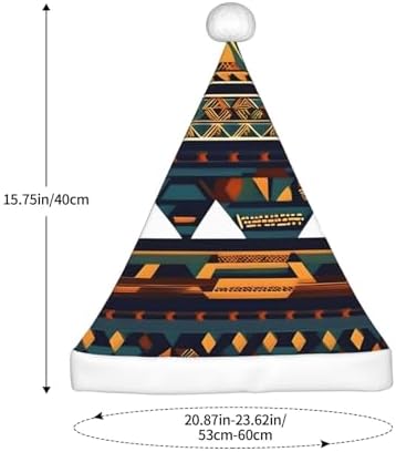 QINZHENG Novelty Santa Hat with African Print for Women
