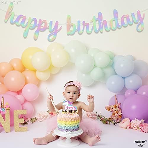 KatchOn Iridescent Happy Birthday Banner 10 Feet