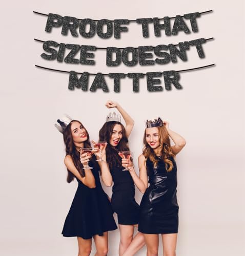 Pre-Strung Bachelor Party Banner with Black Glitter Paper