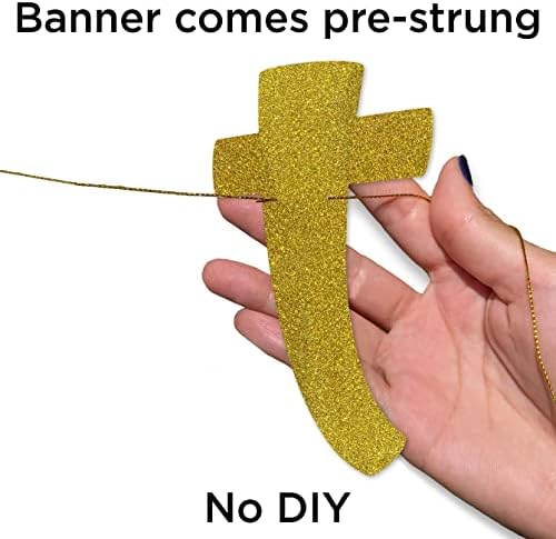 Till Death Do Us Party Gold Glitter Banner