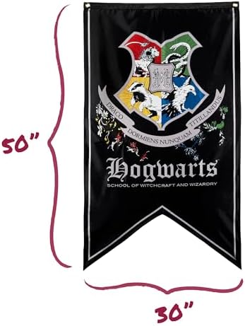 Conquest Journals Hogwarts Crest Banner 30 x 50