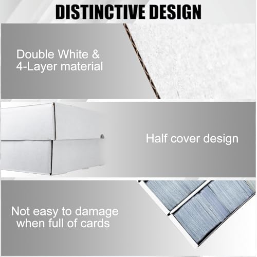 4 Row Trading Card Storage Box 2 Pack