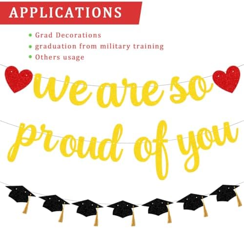 We Are So Proud of You Graduation Banner