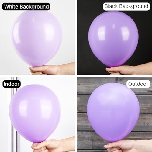 PartyWoo Pastel Purple Balloons 127 Pcs Decor Kit