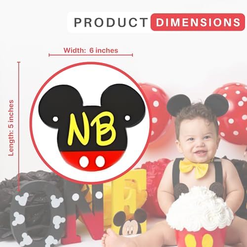 Mickey Mouse 1st Birthday Photo Banner Decor