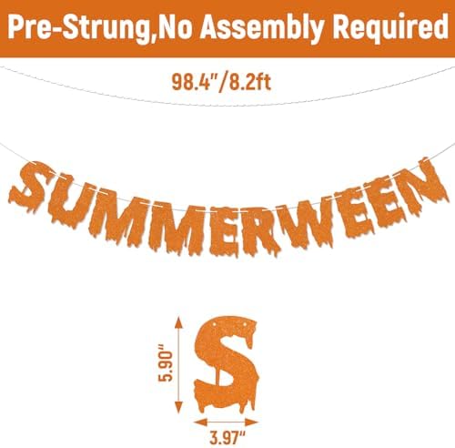 Summerween Banner - Halloween In Summer Decor