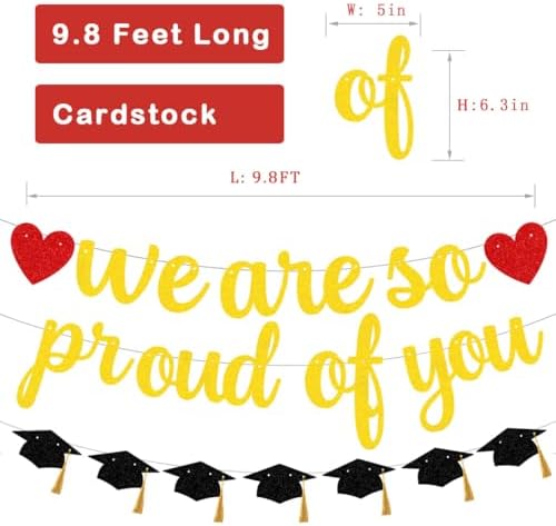 We Are So Proud of You Graduation Banner