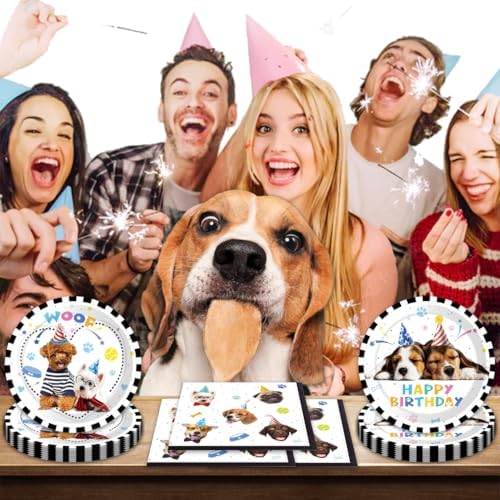 40Pcs Dog Birthday Decorations Party Pack