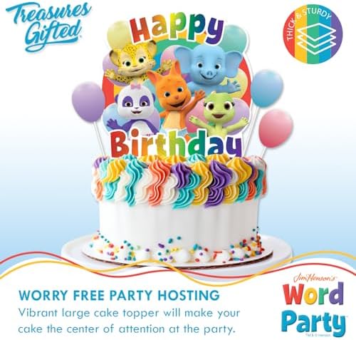Treasures Gifted 1 Word Party Cake Topper