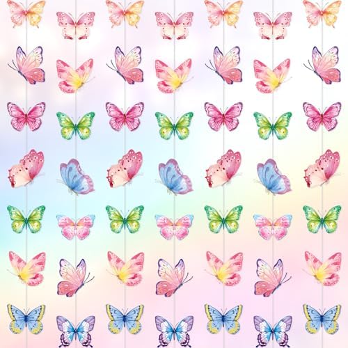 Capoda 8 Pcs Butterfly Decor Garlands for Parties