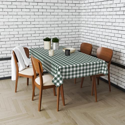3 Pack Blackish Green Gingham Tablecloths for Parties
