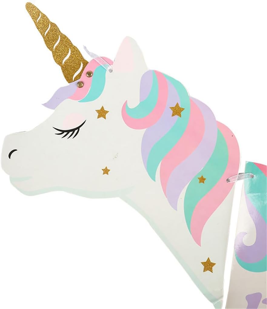 Unicorn Birthday Banner for Kids Party Decorations