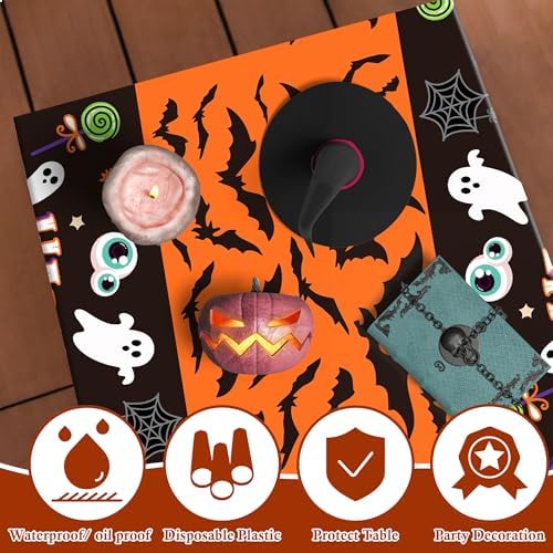 OHOME Halloween Tablecloth Set 2 Pack