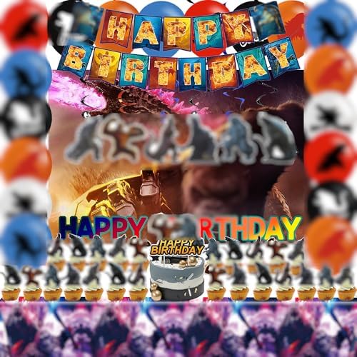 HDPIYRE King of the Monsters Birthday Decorations Set