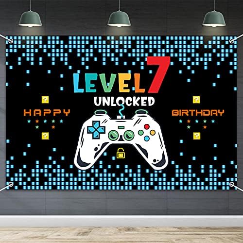 HAMIGAR 6x4ft Blue Birthday Banner Backdrop
